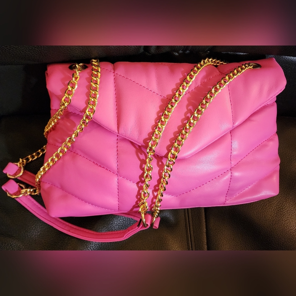 Quilted Fuschia Bag